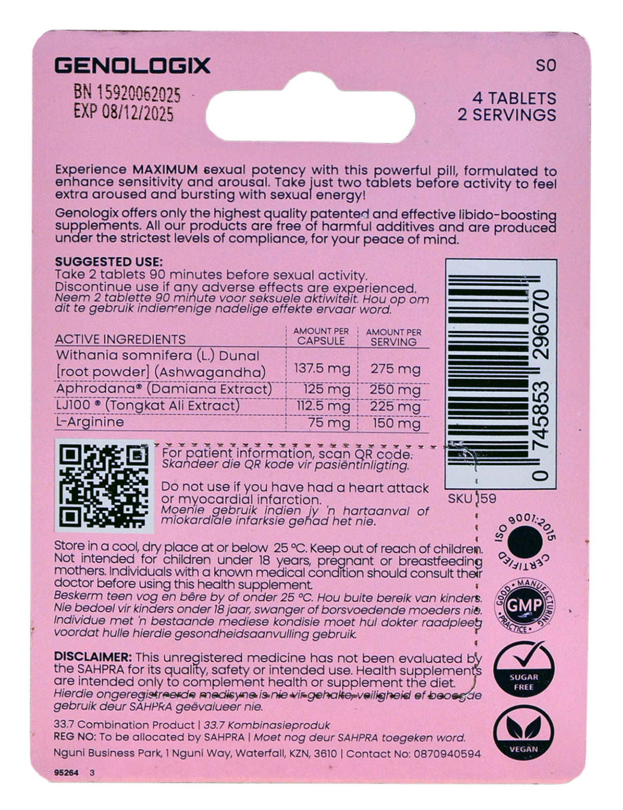 Genologix - SHE | HER POTENCY ™ Patented Libido Booster